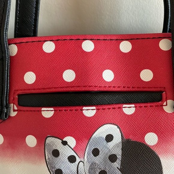 Disney Minnie Mouse Black and White Polka Dot Handbag - Picture 4 of 8